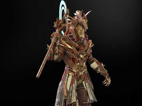 Egyptian Gods Anubis 3D मॉडल