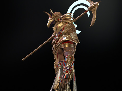 Egyptian Gods Anubis 3D मॉडल