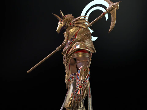 Egyptian Gods Anubis 3D Model