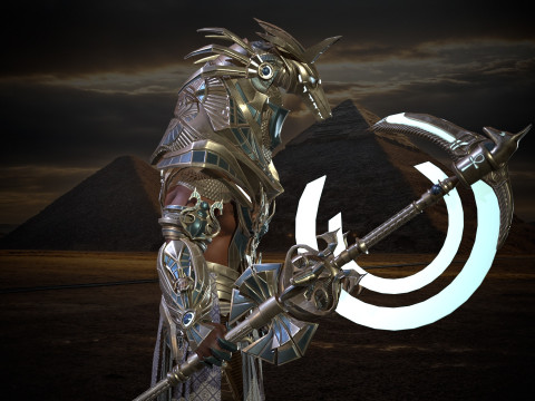 Egyptian Gods Anubis 3D मॉडल