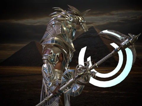 Egyptian Gods Anubis 3D Model