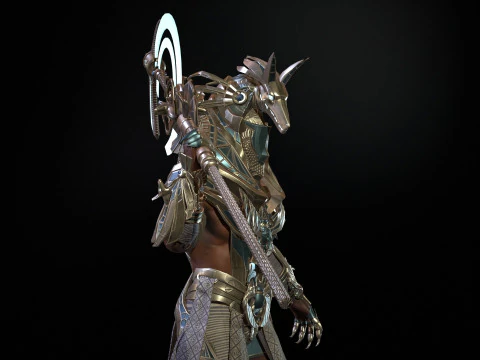 Egyptian Gods Anubis 3D Model