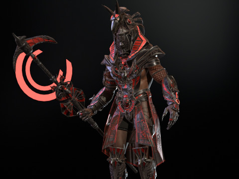Egyptian Gods Anubis 3D मॉडल