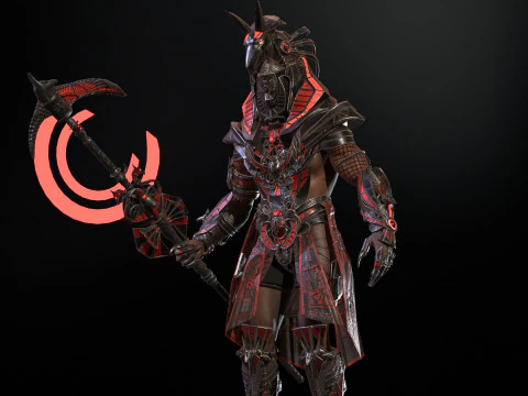 Egyptian Gods Anubis 3D Model