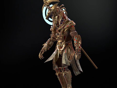 Egyptian Gods Anubis 3D Model