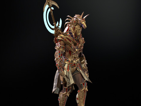 Egyptian Gods Anubis 3D मॉडल
