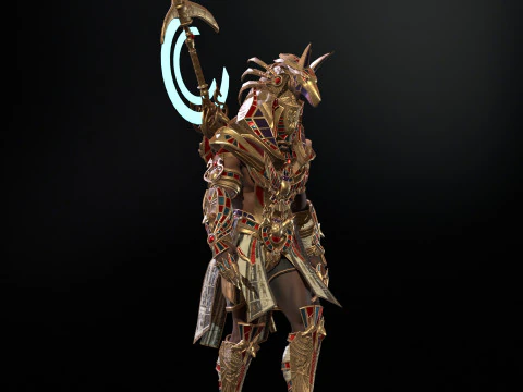 Egyptian Gods Anubis 3D Model