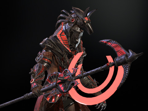 Egyptian Gods Anubis 3D मॉडल