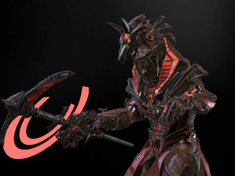 Egyptian Gods Anubis 3D Model