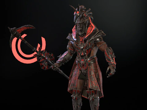 Egyptian Gods Anubis 3D Model