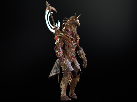 Egyptian Gods Anubis 3D मॉडल