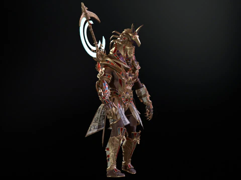 Egyptian Gods Anubis 3D Model