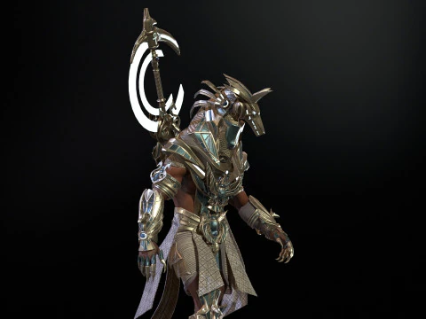 Egyptian Gods Anubis 3D Model