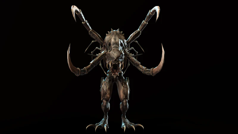 Mostro Granchio Modello 3D .c4d .max .obj .3ds .fbx .stl .blend 