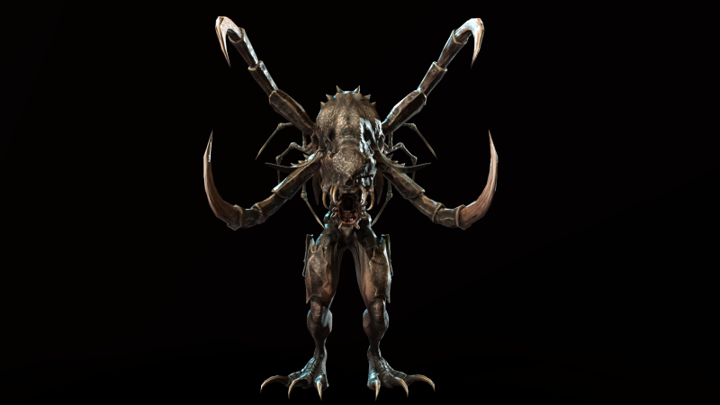 Meduse Gar 3D Model .c4d .max .obj .3ds .fbx .stl .blend 