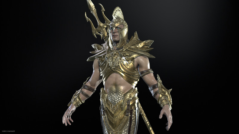 Atlant 3D Модель .c4d .max .obj .3ds .fbx .stl .blend 