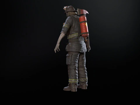 ZombieFirefighter 3D Model