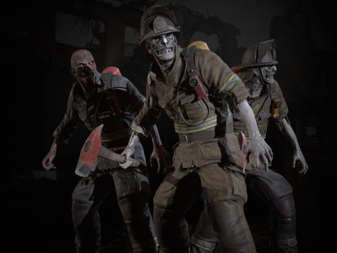 ZombieFirefighter 3D Model