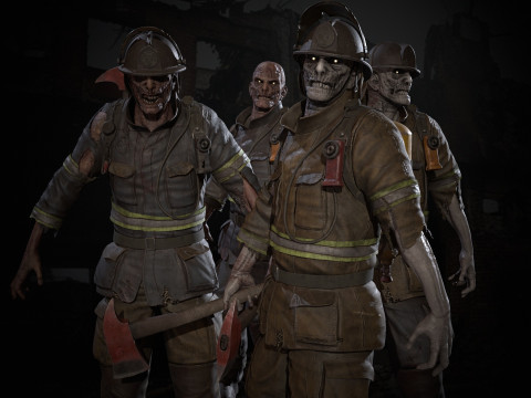ZombieFirefighter 3Dモデル