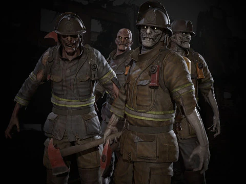 ZombieFirefighter 3D Model