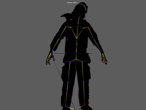 ZombieFirefighter 3Dモデル