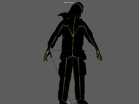 ZombieFirefighter 3D Model