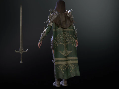 Knight Girl 3D Model