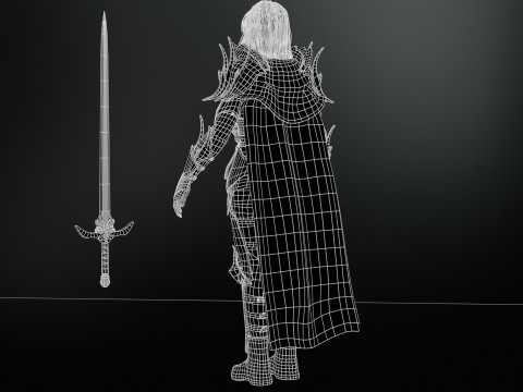 Knight Girl Model 3D