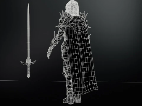 Knight Girl 3D Model