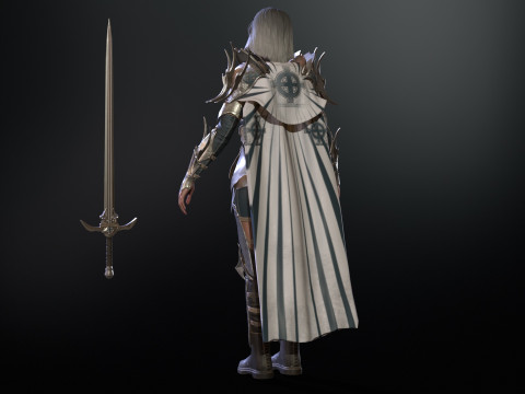 Knight Girl Model 3D