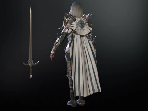 Knight Girl 3D Model