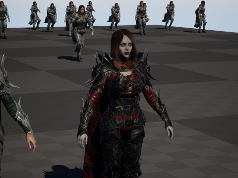 Knight Girl Model 3D