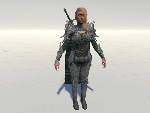 Knight Girl 3D Model