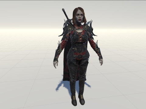 Knight Girl Model 3D