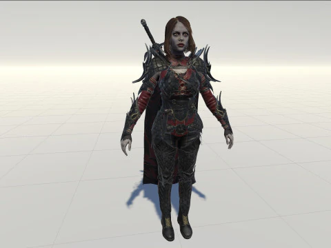 Knight Girl 3D Model