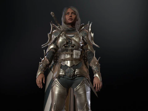 Knight Girl 3D Model