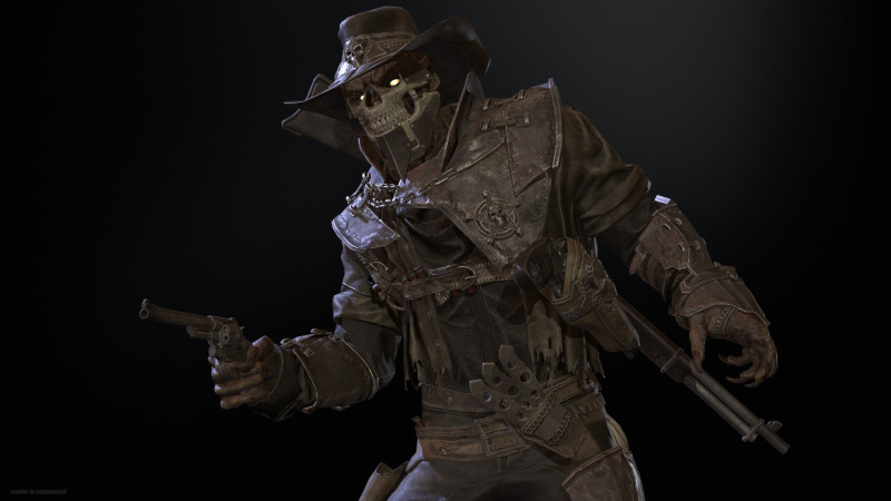 Hellish sherif remaster 3D Model .c4d .max .obj .3ds .fbx .stl .blend 