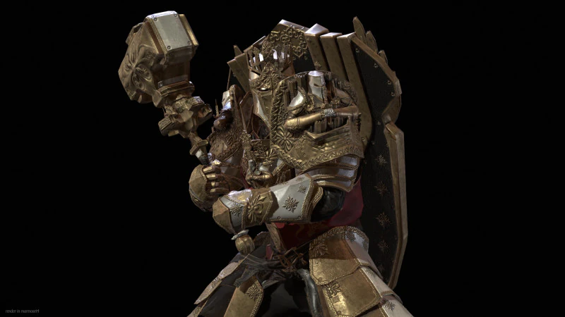 Paladin 3D Model .c4d .max .obj .3ds .fbx .stl .blend
