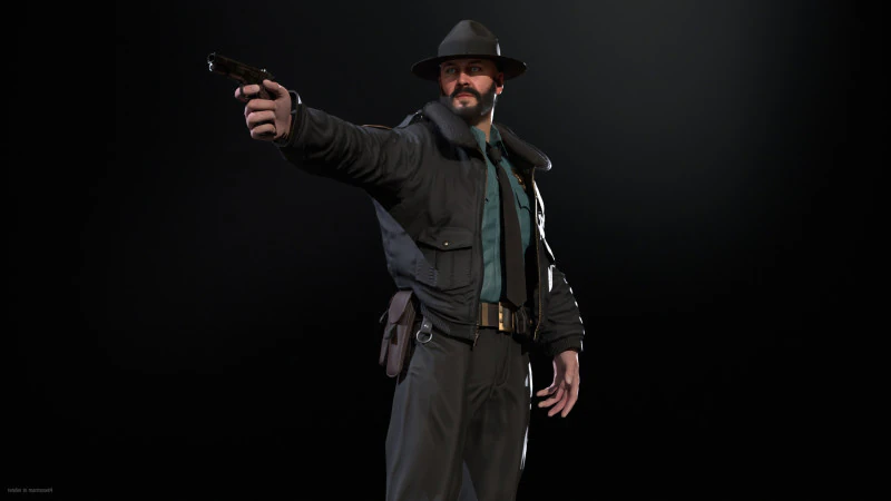 清洁警长 3D 模型 .c4d .max .obj .3ds .fbx .stl .blend 