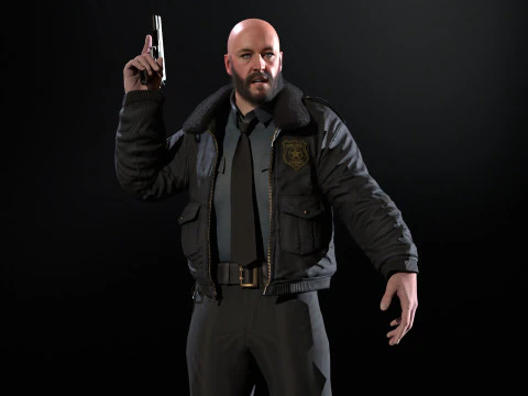 清洁警长 3D 模型