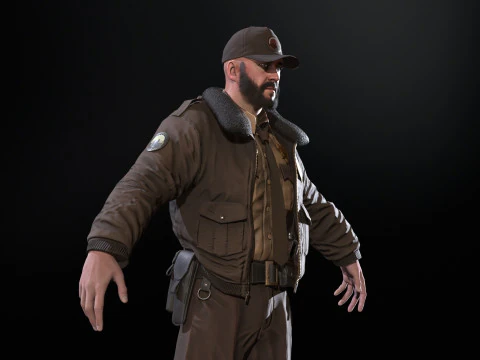 清洁警长 3D 模型