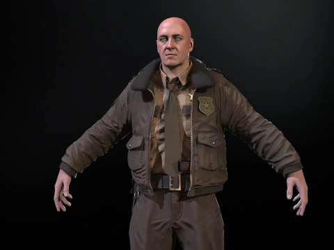 清洁警长 3D 模型