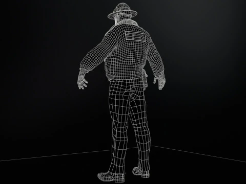 清洁警长 3D 模型