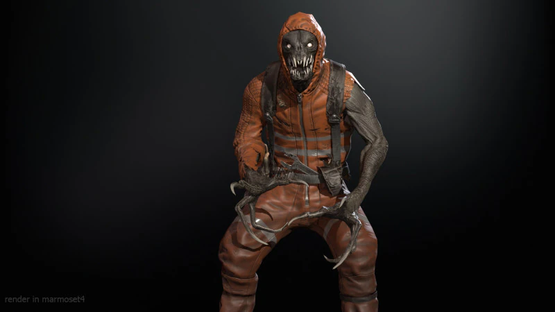 SuperZombie4 3D Model .c4d .max .obj .3ds .fbx .stl .blend 