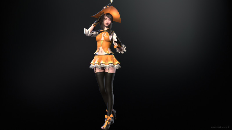 Witch2 3D Model .c4d .max .obj .3ds .fbx .stl .blend 