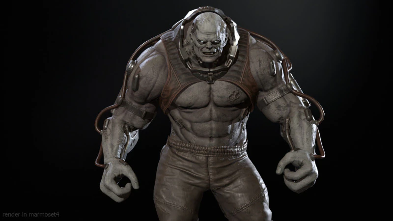UrbanZombie6 3D Model .c4d .max .obj .3ds .fbx .stl .blend 