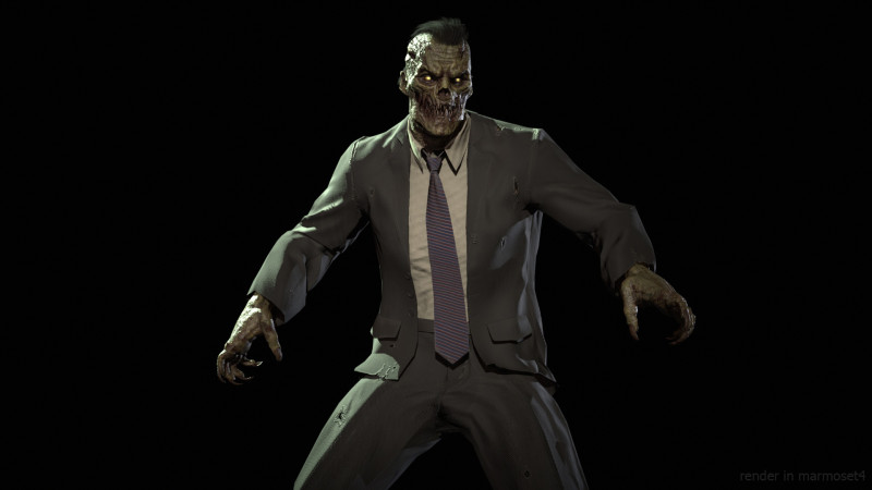 UrbanZombie5 3D Модель .c4d .max .obj .3ds .fbx .stl .blend 
