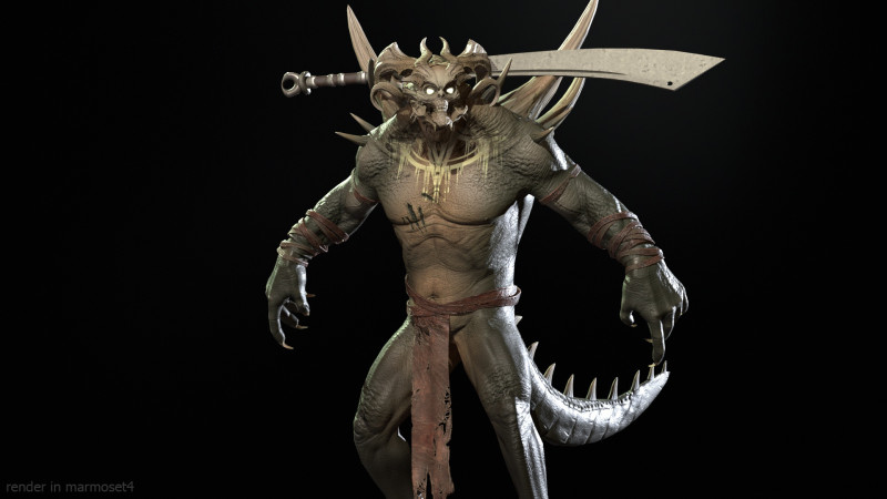 SuperDemon2 3D Модель .c4d .max .obj .3ds .fbx .stl .blend 