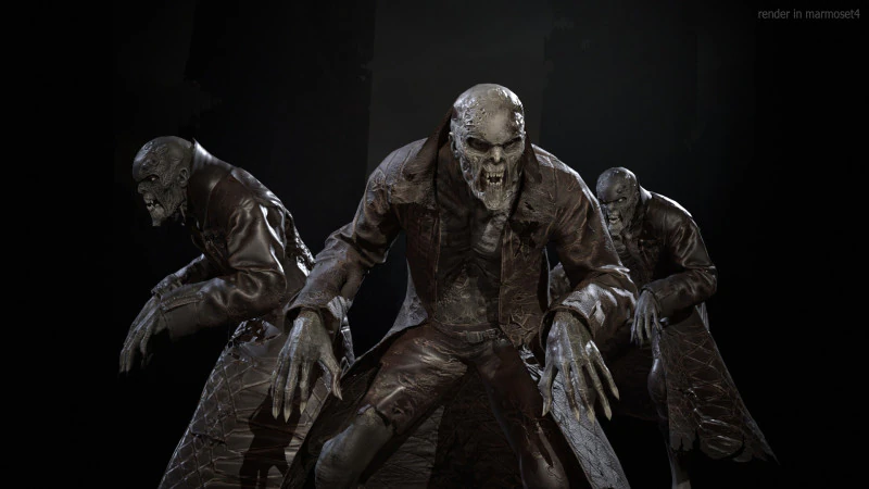 SuperZombie2 3D Model .c4d .max .obj .3ds .fbx .stl .blend 