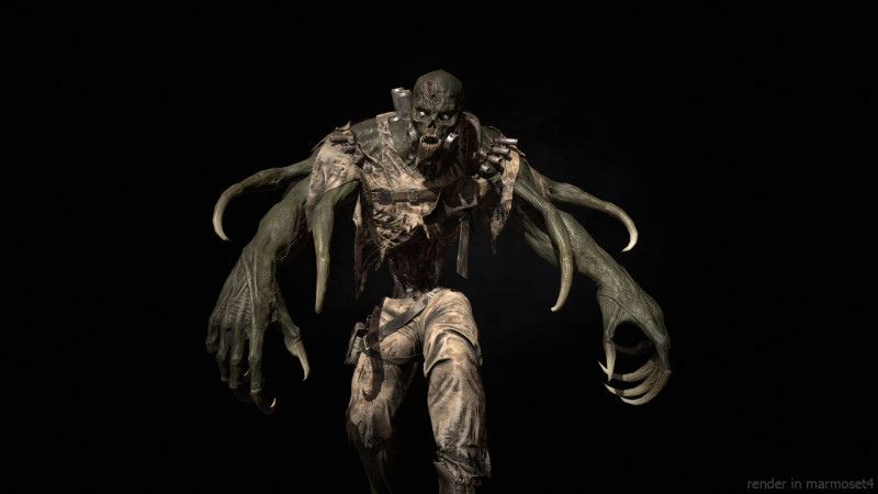SuperZombie3 3D 模型 .c4d .max .obj .3ds .fbx .stl .blend 